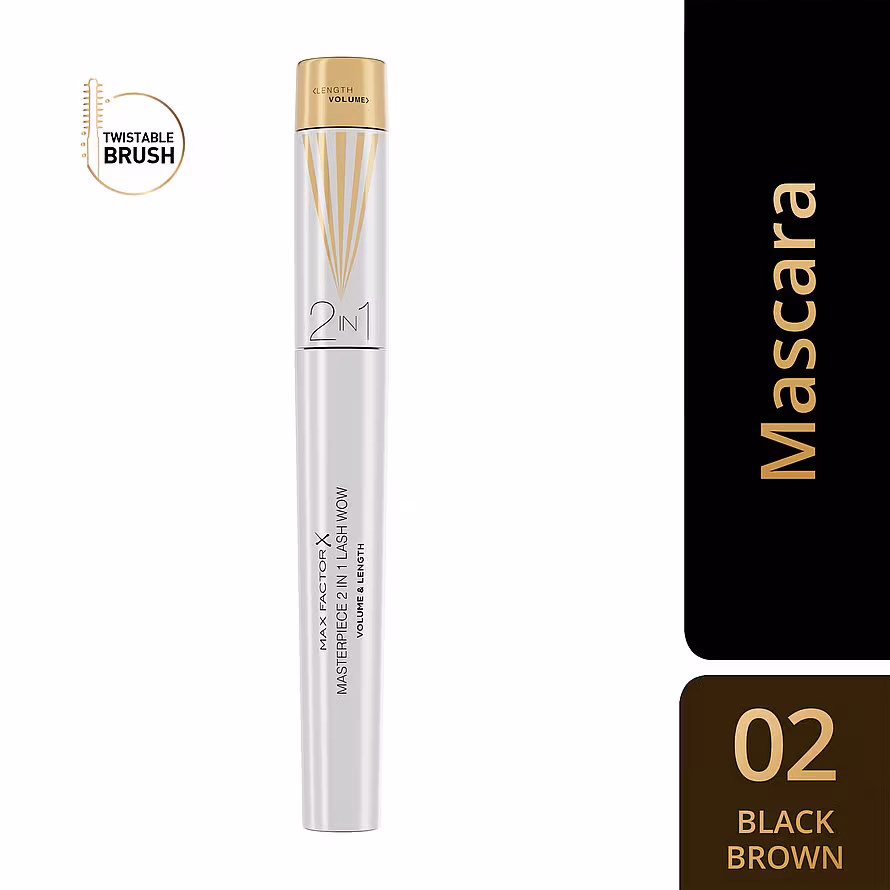 Max Factor Masterpiece Mascara 2-In-1 Black Brown