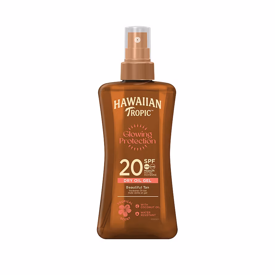 Hawaiian Tropic Glowing Protection Dry Oil Spray SPF20 200 ml