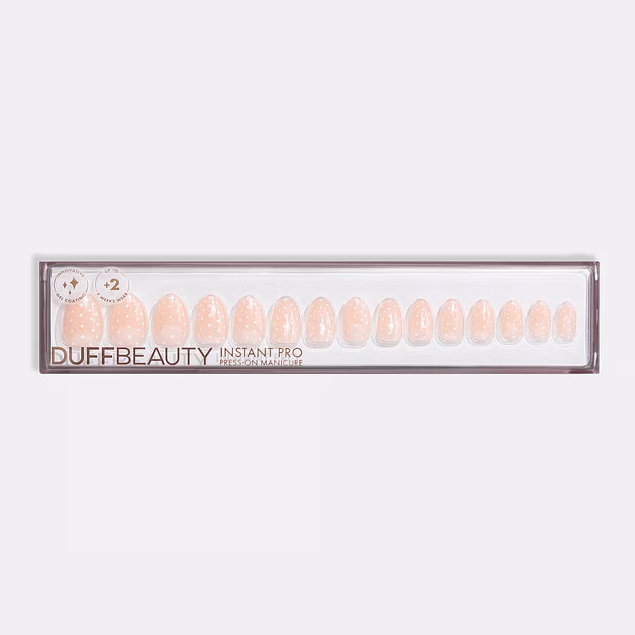 Duffbeauty Glazed Polka Short Almond 30 pcs