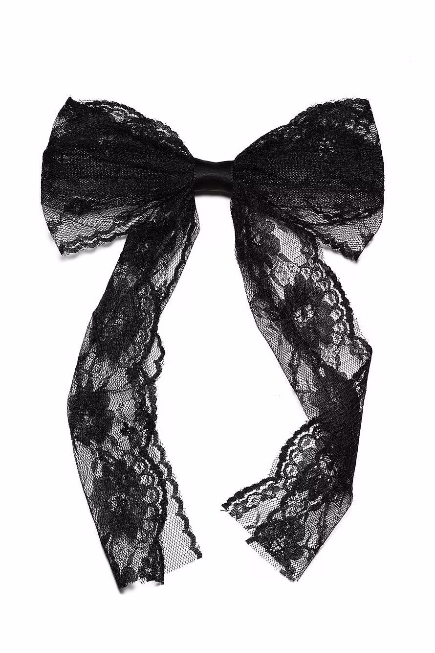 Kicks Beauty Lace Bow Black