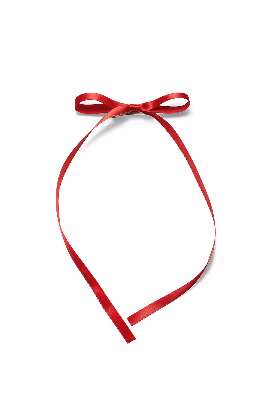 Kicks Beauty Mini Hair Clip With Bow Red
