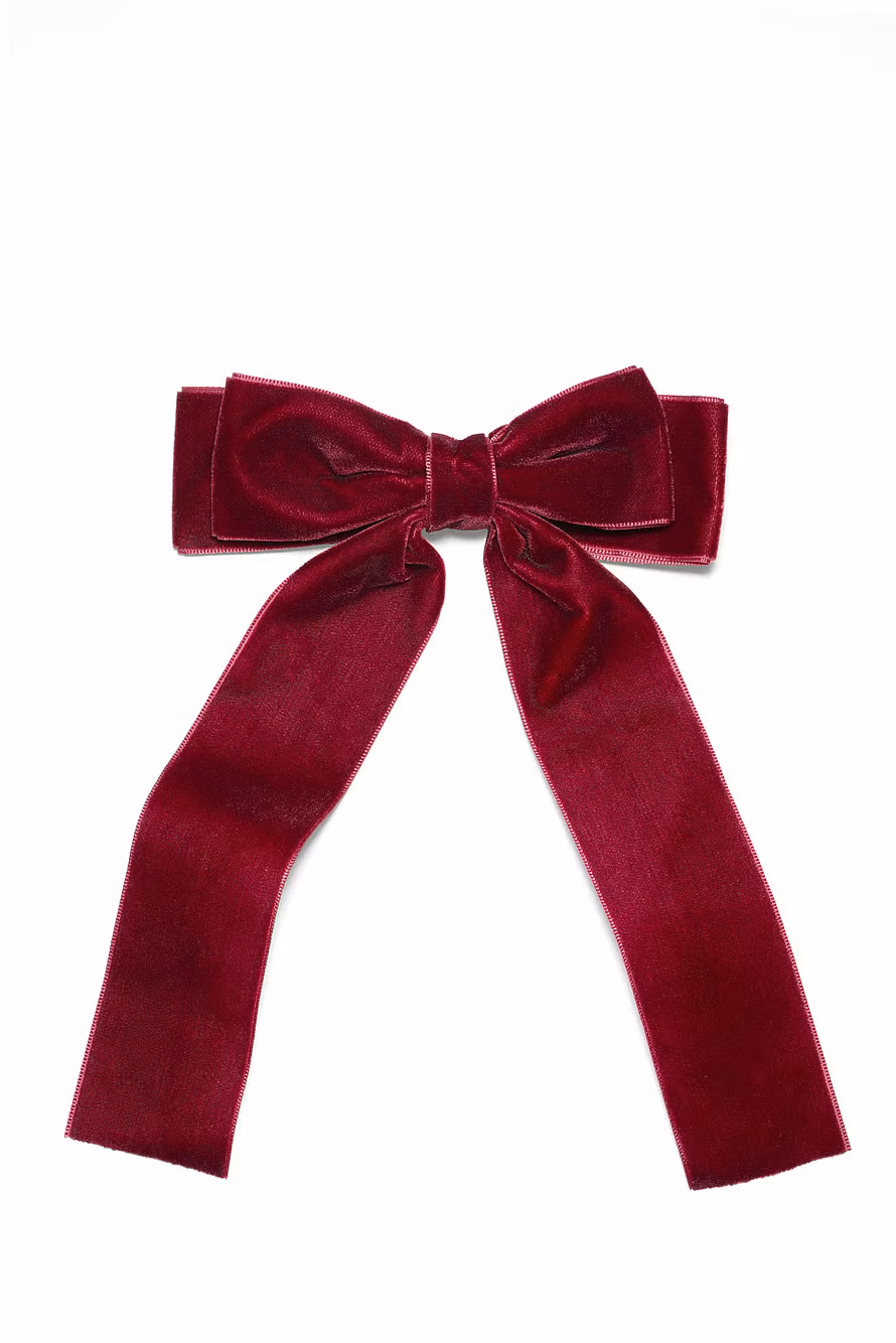Kicks Beauty Hair Clip with Bow Velvet