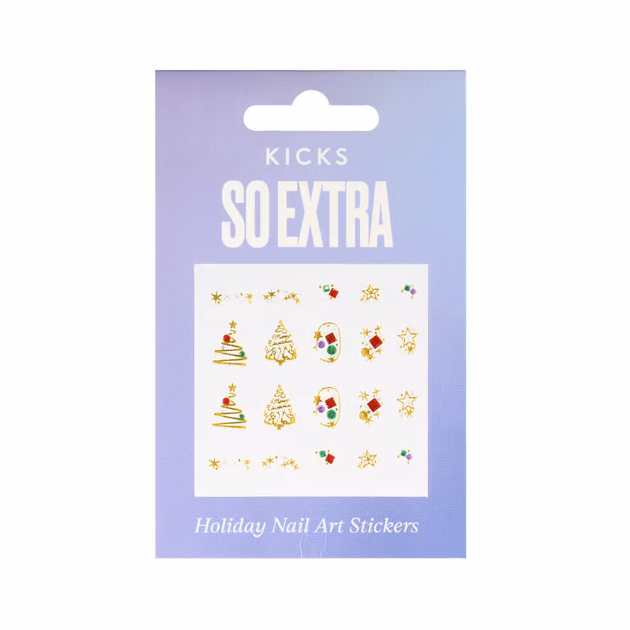 Kicks Beauty So Extra - Holiday Nail Art Stickers Xmas