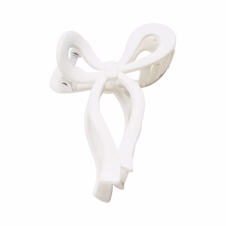Kicks Beauty Bow Hair Clip White