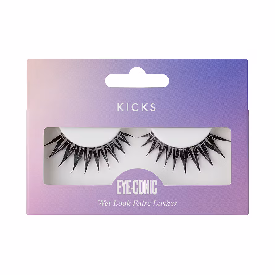 Kicks Beauty Eye-Conic - Wet Look False Lashes Black