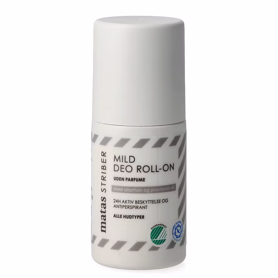 Matas Striber Mild Deodorant Roll On 24H Antiperspirant Fragrance Free 50 ml