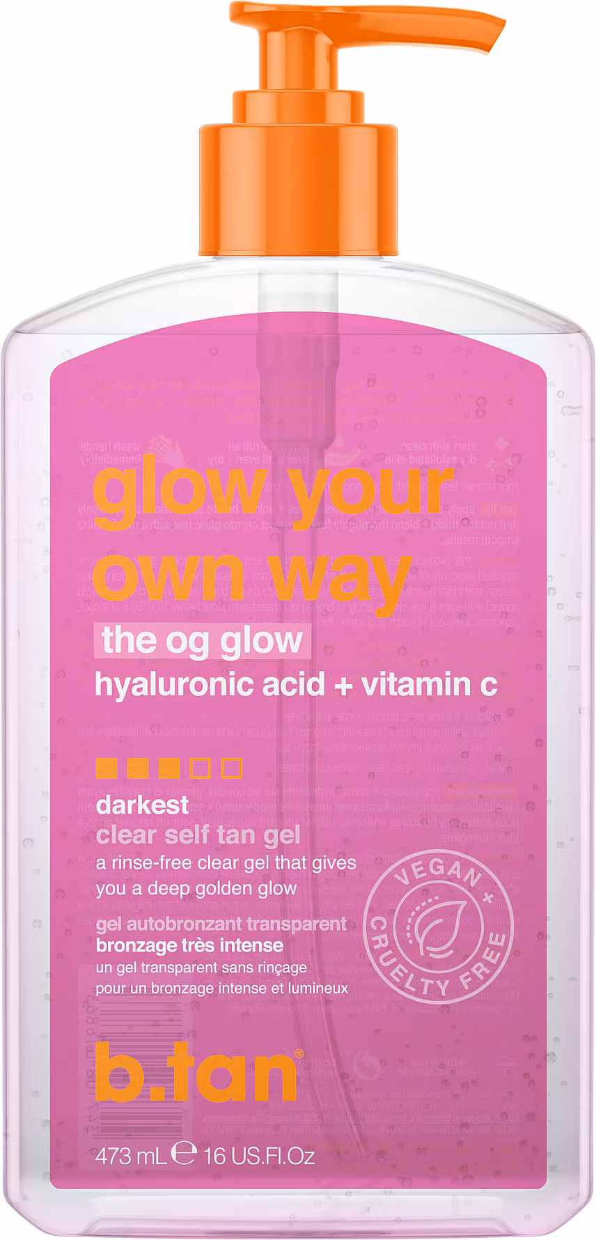 b.Tan Glow Your Own Way Clear Self Tan Gel 473 ml