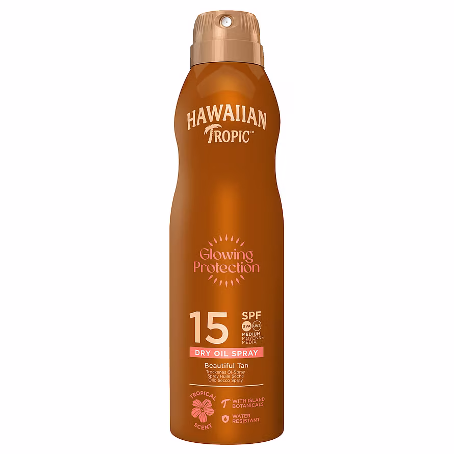 Hawaiian Tropic Glowing Protection Oil C-Spray SPF15 177 ml
