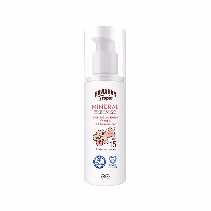 Hawaiian Tropic Mineral Sun Milk Lotion SPF15 100 ml