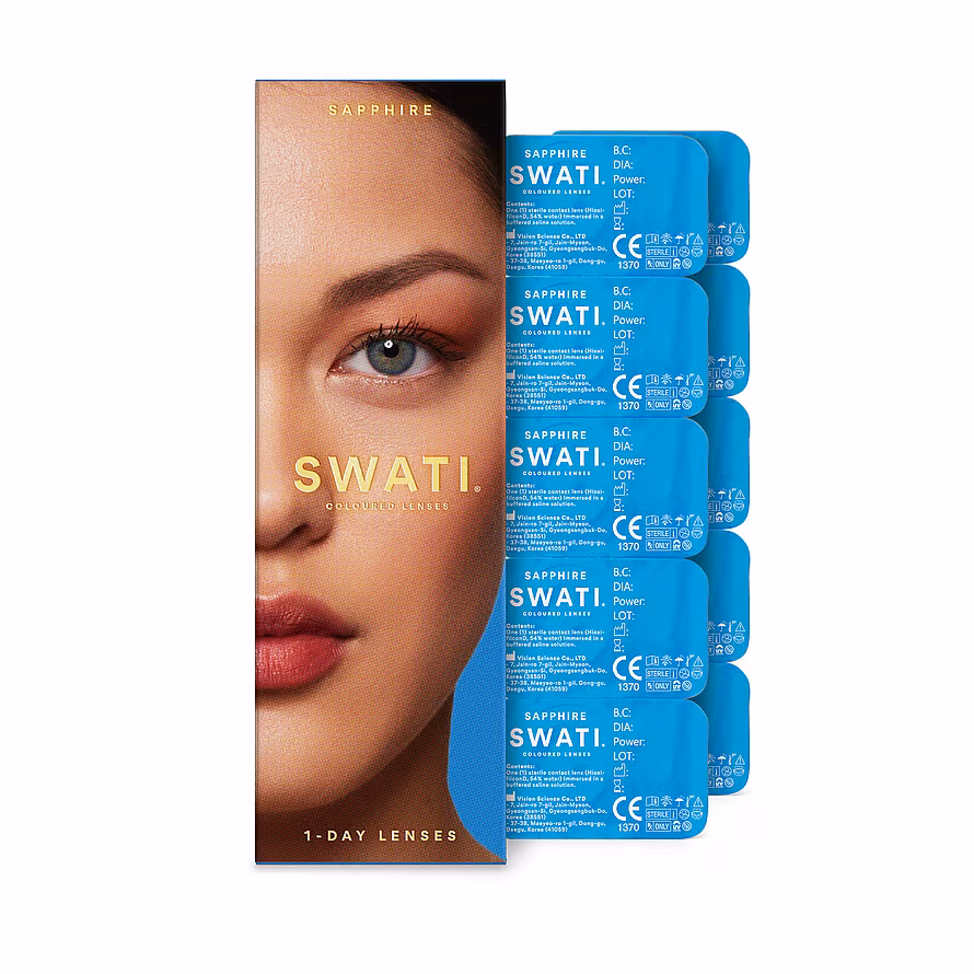 Swati Cosmetics Coloured Lenses Sapphire 1-Day Lenses