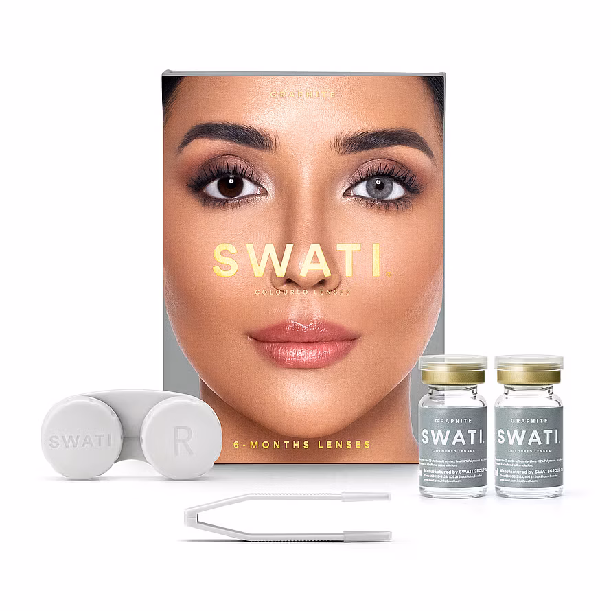 Swati Cosmetics Coloured Lenses Graphite 6-Months Lenses