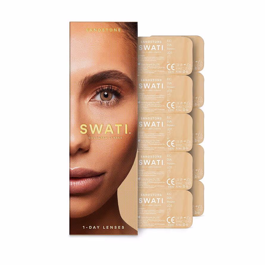 Swati Cosmetics Coloured Lenses Sanstone 1-Day Lenses