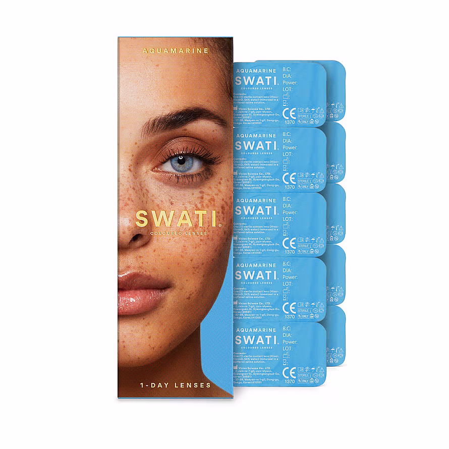 Swati Cosmetics Coloured Lenses Aquamarine 1-Day Lenses