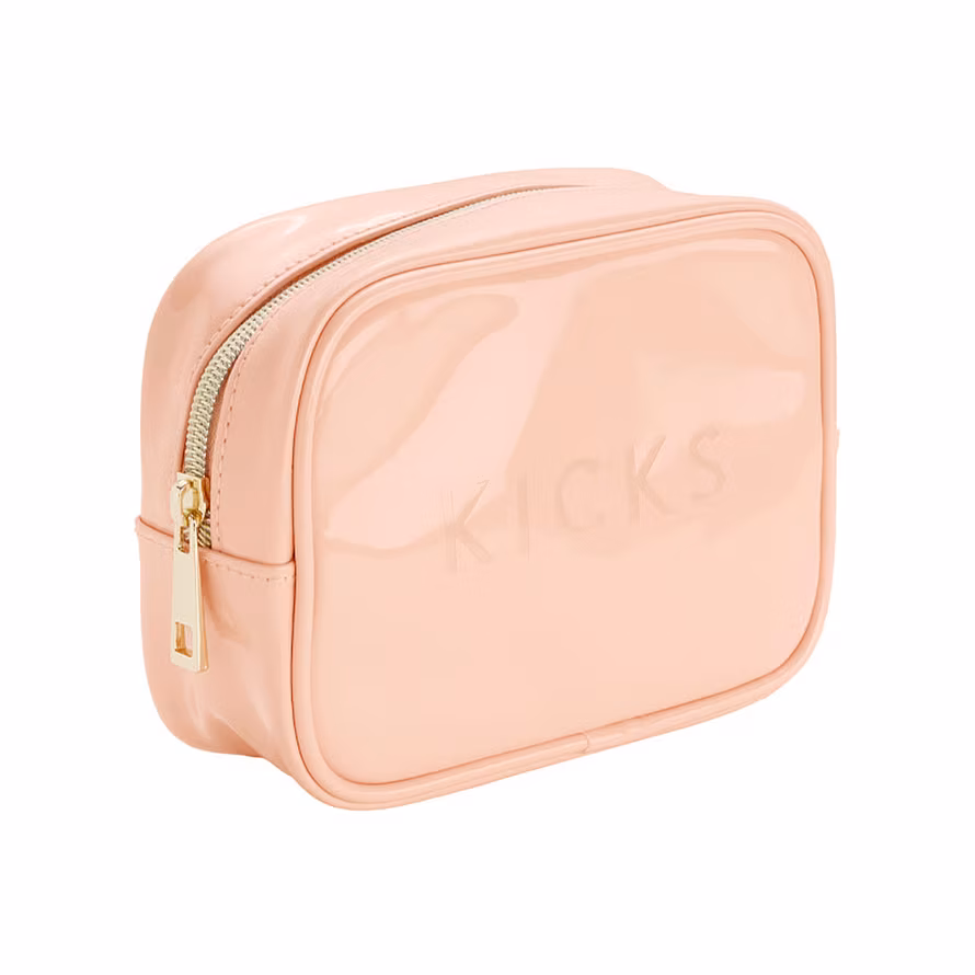Kicks Beauty Small Boxy Make Up Bag Orange