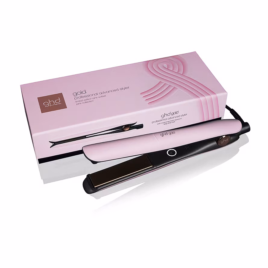 Ghd Gold Hair Straightener in Pink Sorbet - Limited Edition 1 pcs