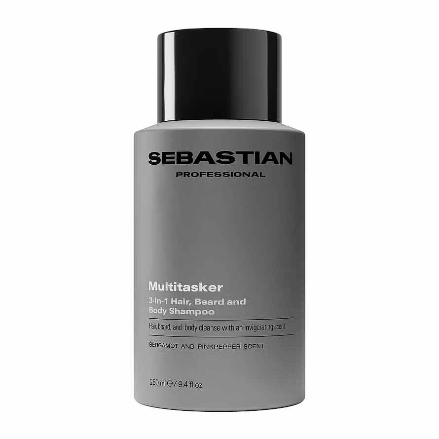Sebastian Professional Multitasker for Men 3-in-1 Hair, Beard and Body Shampoo 280 ml
