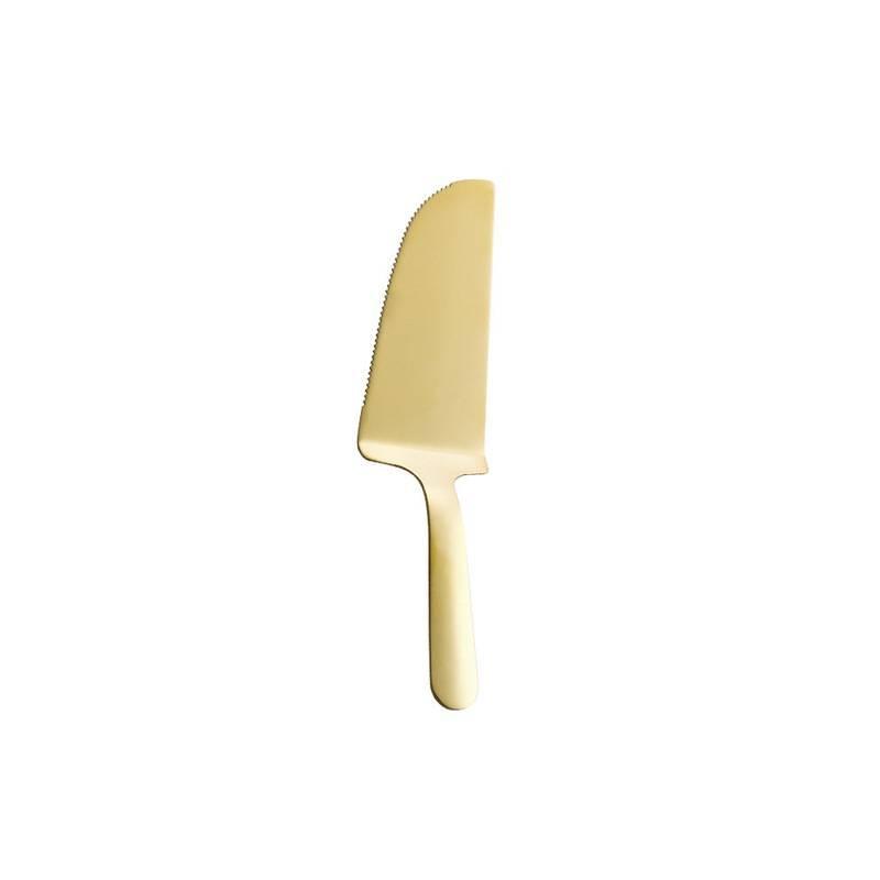 Gullaktig kakespade - rustfritt stål