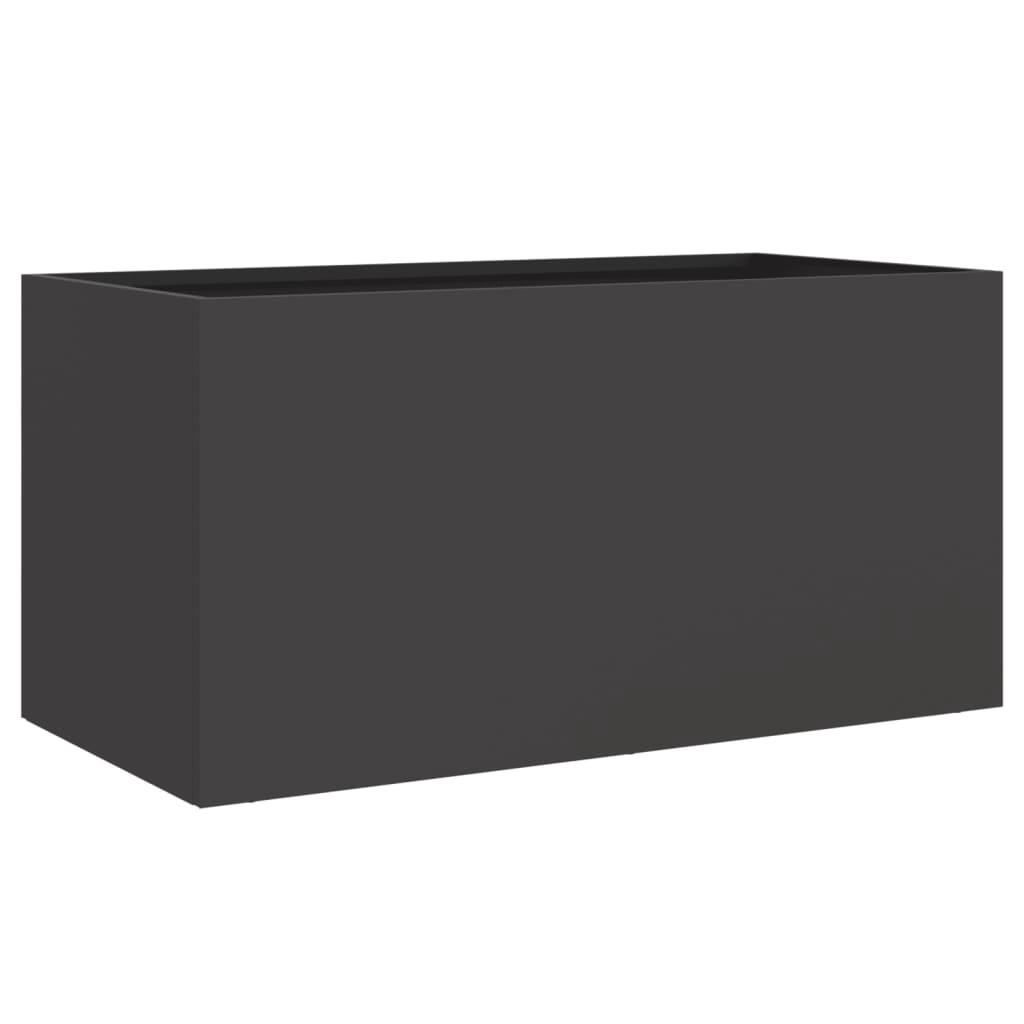 vidaXL vidaXL Plantekasse svart 62x30x29 cm stål