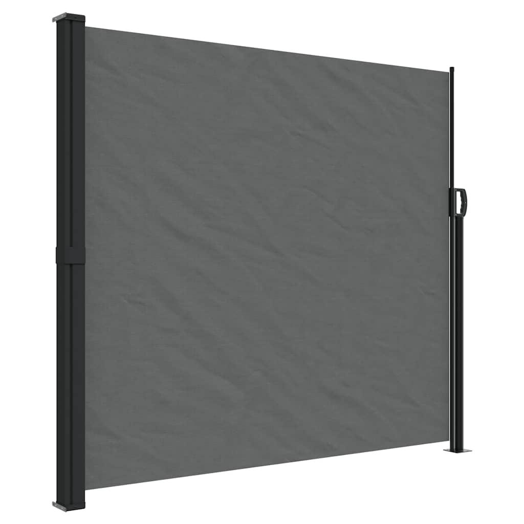 vidaXL vidaXL Uttrekkbar sidemarkise antrasitt 180x500 cm