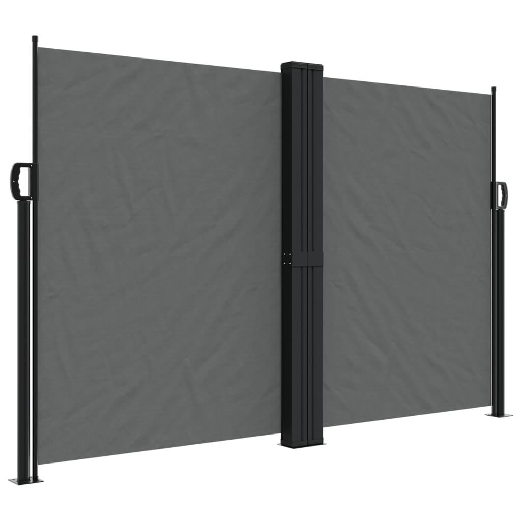 vidaXL vidaXL Uttrekkbar sidemarkise antrasitt 160x1000 cm