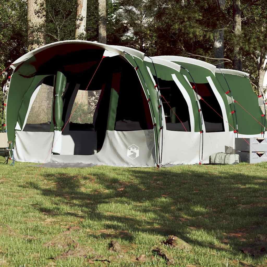 vidaXL vidaXL Tunneltelt for camping 8 personer grønn vanntett