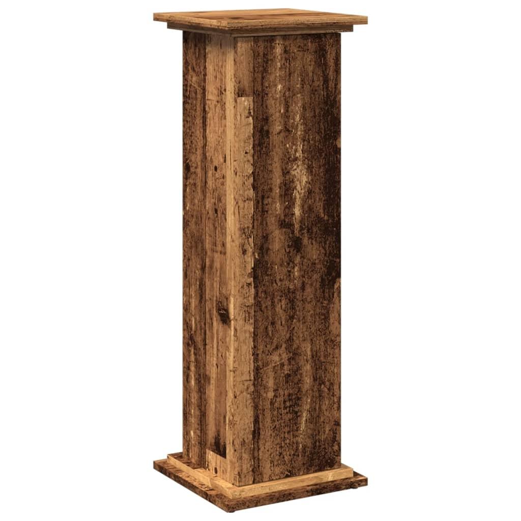 vidaXL vidaXL Pidestall med oppbevaring gammelt tre 31x30x90cm konstruert tre