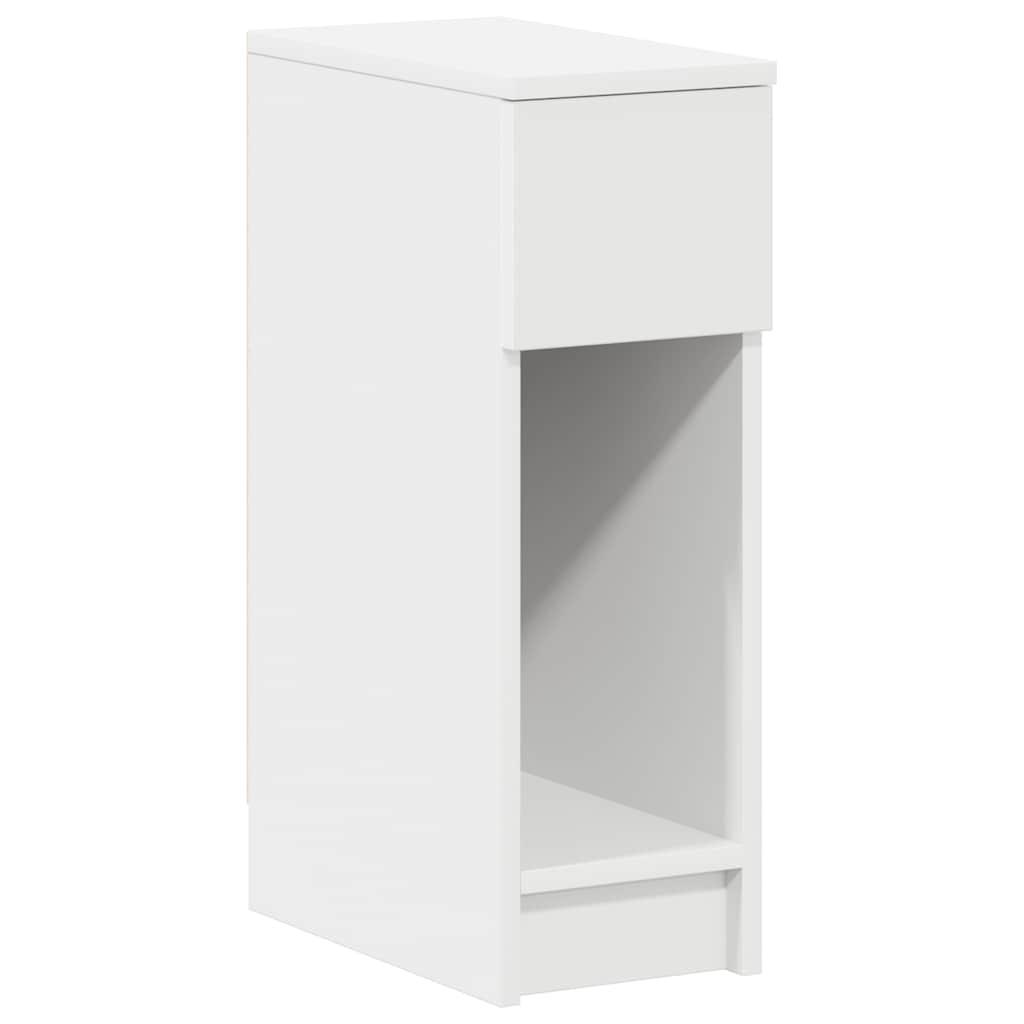 vidaXL vidaXL Nattbord med skuff hvit 20x36x60 cm