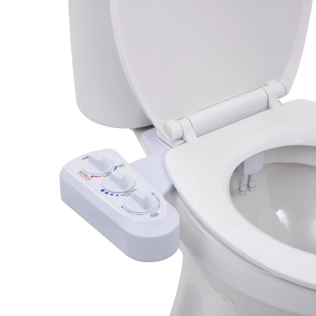 vidaXL vidaXL Toalettfeste for bidet dobbel dyse varmt og kaldt vann