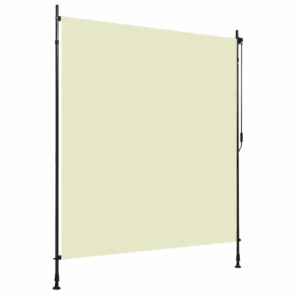 vidaXL vidaXL Utendørs rullegardin 200x270 cm kremhvit