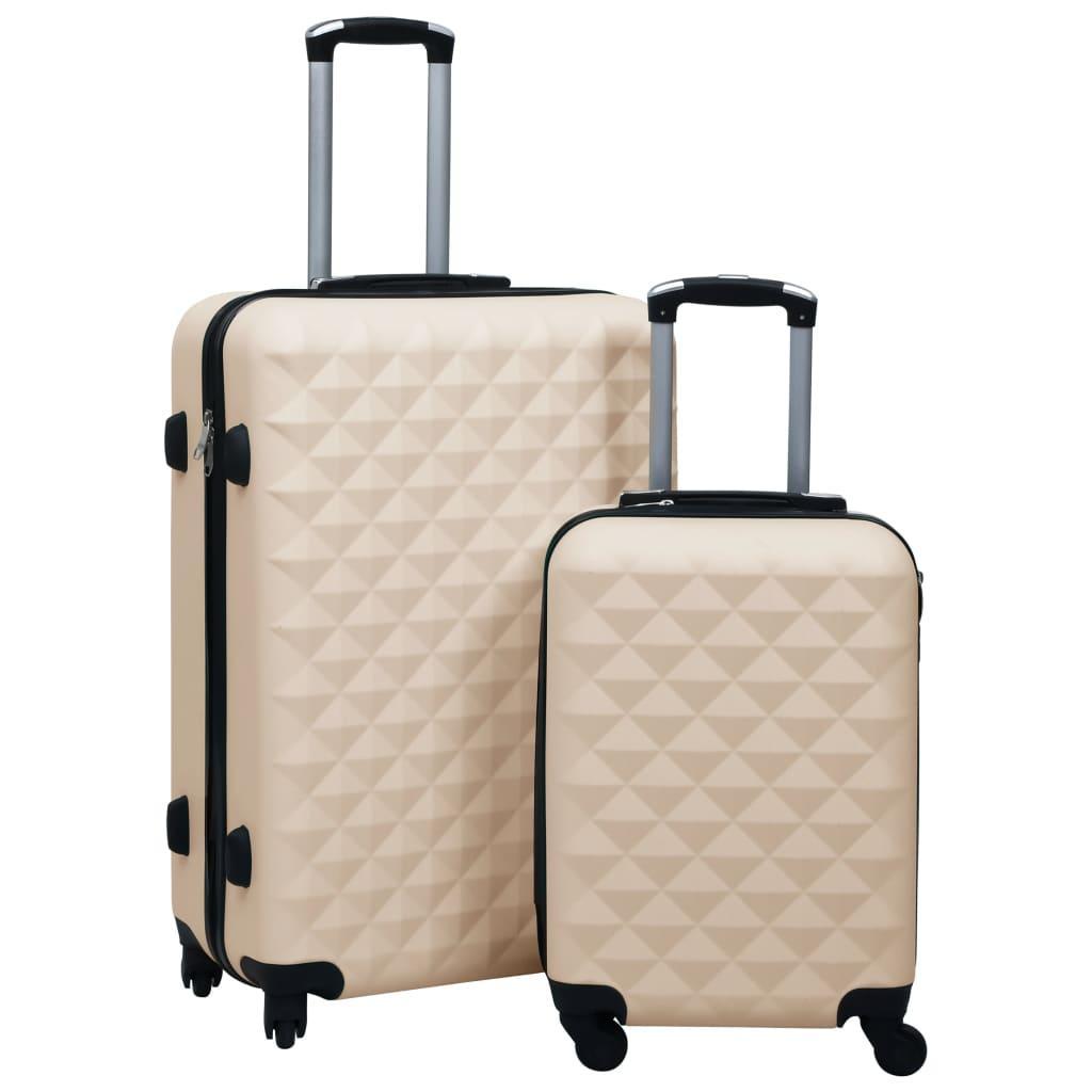 vidaXL vidaXL Hardplast trillekofferter 2 stk gull ABS
