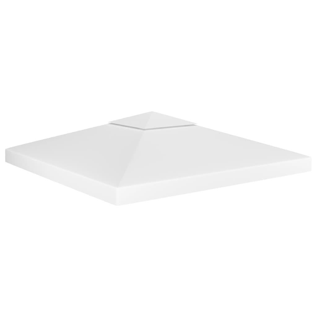 vidaXL vidaXL Dobbel toppduk til paviljong 310 g/m² 3x3 m hvit