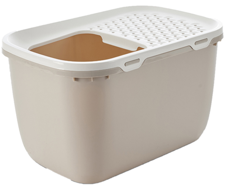 Savic Katteboks Hop i Giant med tak, 74x50x43cm, Beige - Katt - Kattedo & kattetoalett - Kattedo & kattetoalett med tak - Savic