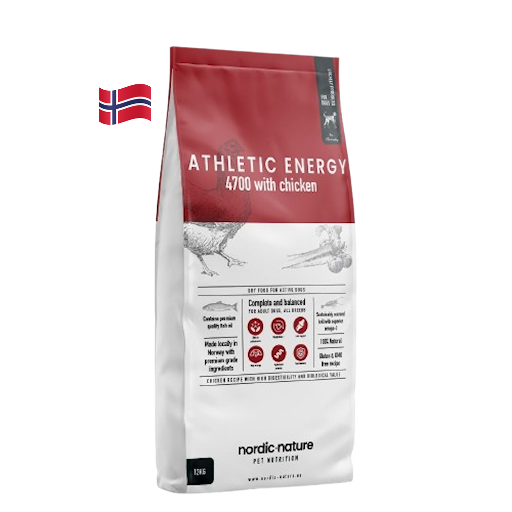 Nordic Nature Athletic Energy 3 kg - Hund - Hundefôr & hundemat - Tørrfôr for hund - Nordic Nature