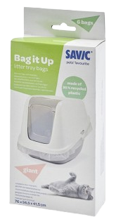 Savic Bag it Up søppelposer gjennomsiktige Giant - Katt - Kattedo & kattetoalett - Toalett-tilbehør & kattespader - Savic