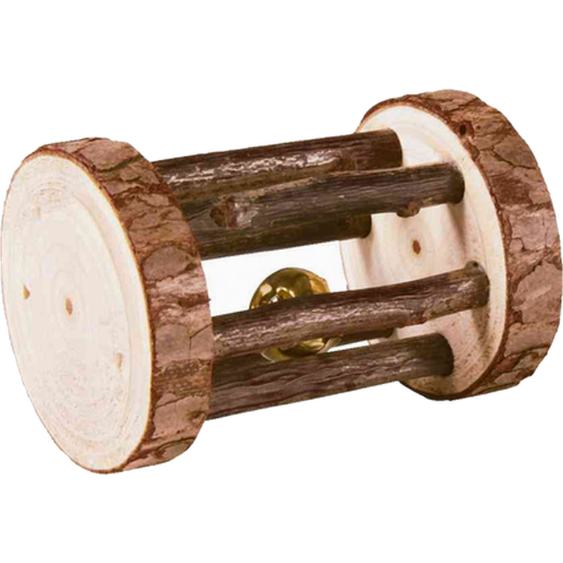 Trixie Natural Living Spillerull med bjelle Brun 7 cm - Smådyr - Leketøy og aktivering - Smådyrleker - Trixie