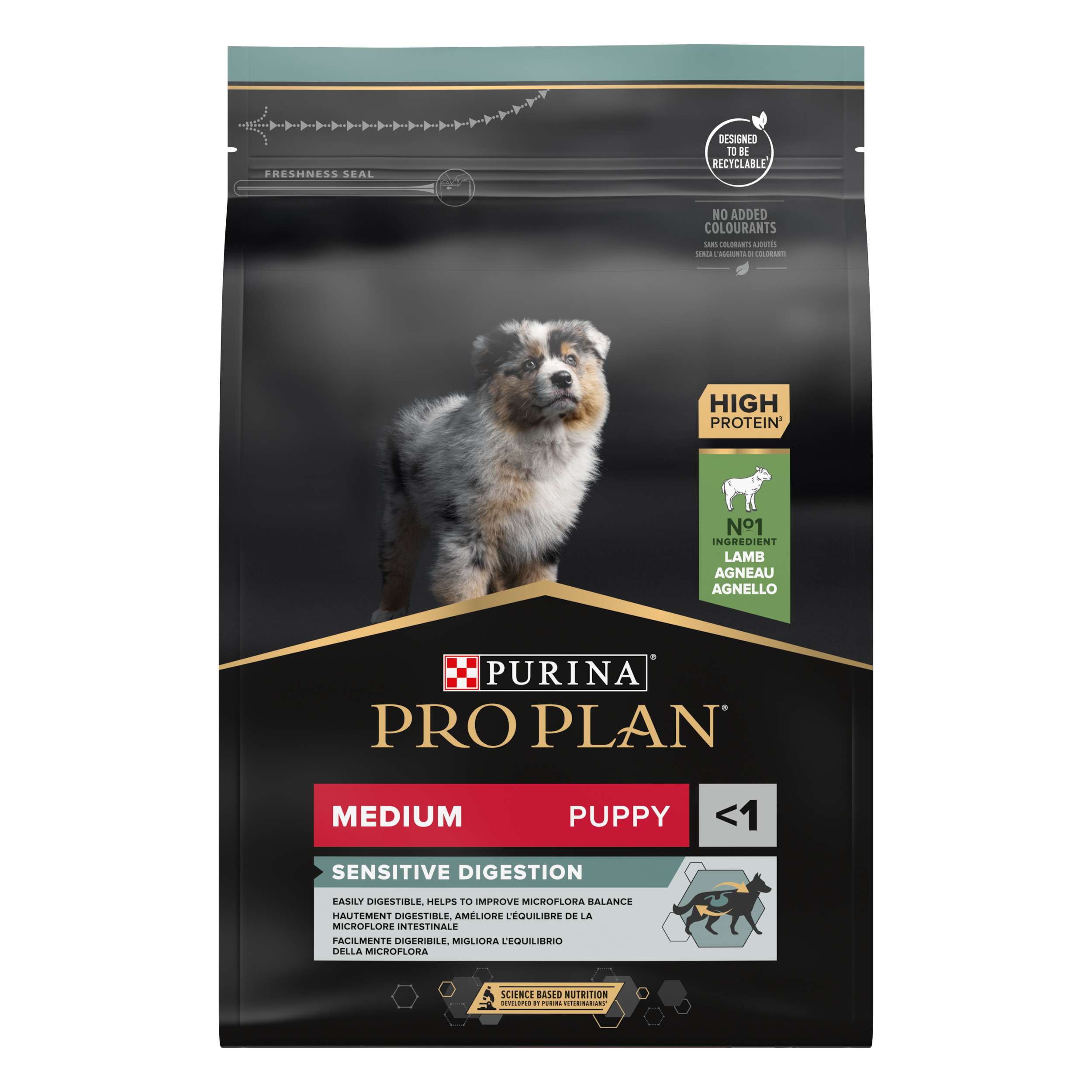 Purina Pro Plan Puppy Sensitive Digestion Medium Lamb tørrfôr til valper 3 kg - Hund - Hundefôr & hundemat - Tørrfôr for hund - Purina Pro Plan