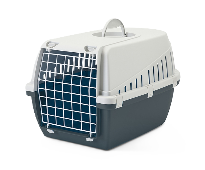 Savic Transportbur Trotter 2 Grey 56 x 37,5 x 33 cm - Katt - Kattebur & transportvesker - Transportbur - Savic