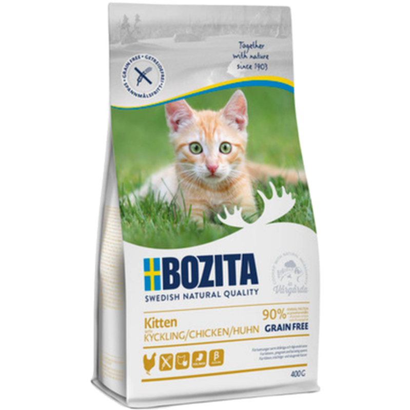 Bozita Katt Kitten kornfri kylling 400 g - Katt - Kattefôr & kattemat - Tørrfôr for katt - Bozita Katt
