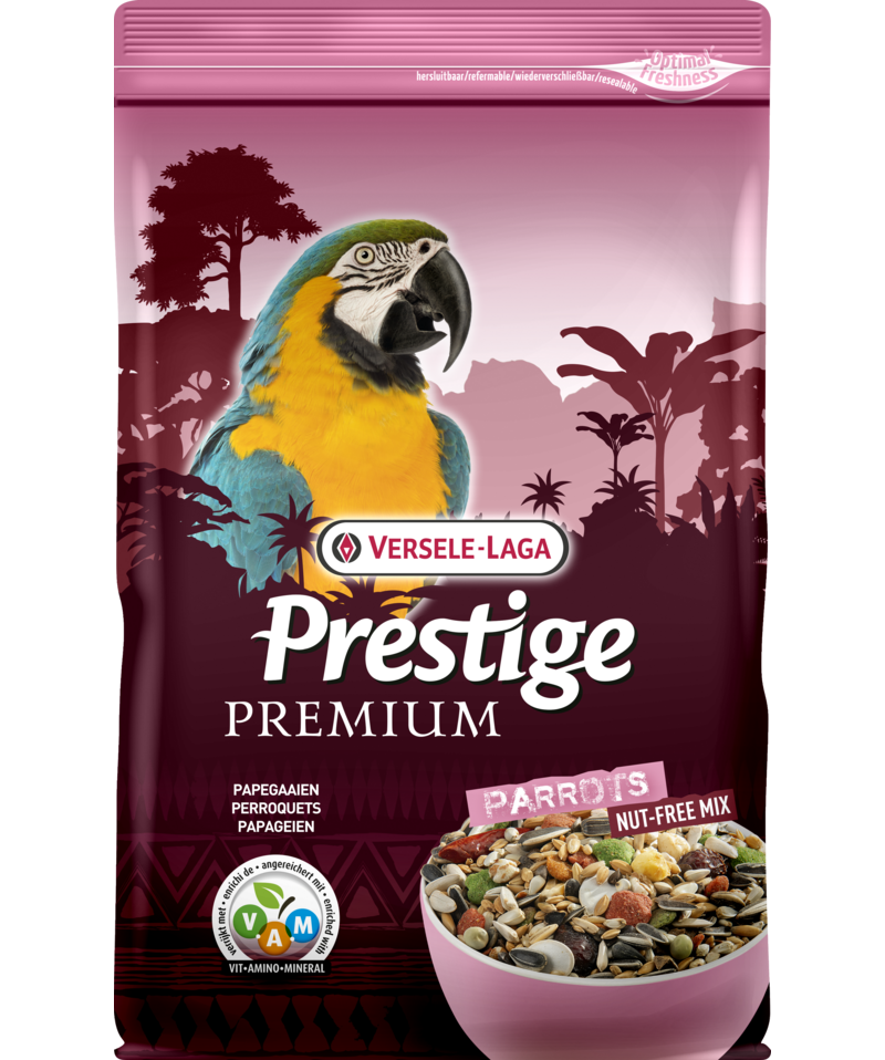 Versele-Laga Prestige Premium Papegøye 2 kg - Fugl - Fuglemat & fuglefôr - Frøblanding - Versele-Laga