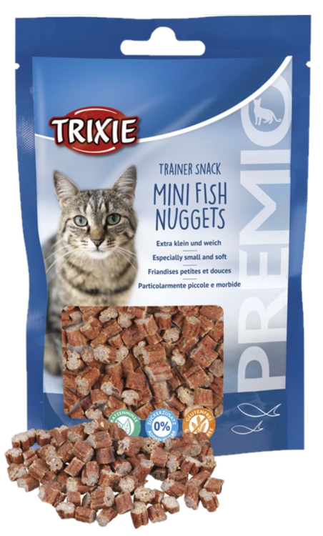 Trixie Trainer Snack Mini Nuggets 50 g - Katt - Kattegodteri & kattegress - Belønningsgodbiter katt - Trixie