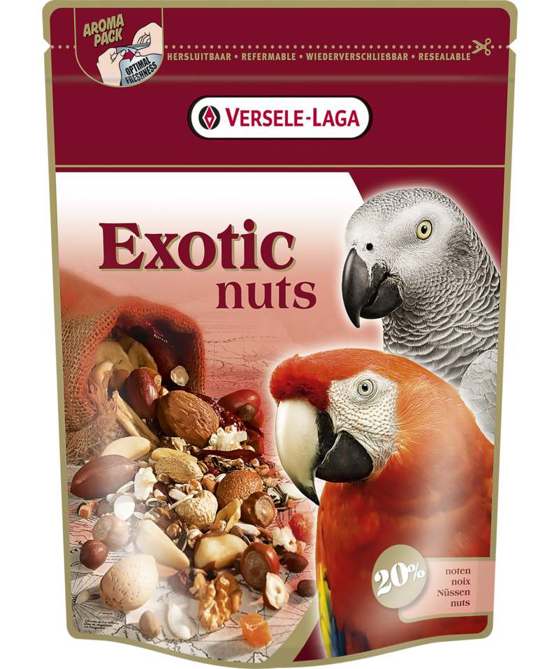 Versele-Laga Prestige Premium papegøyer eksotiske nøtter 600 g - Fugl - Fuglemat & fuglefôr - Frøblanding - Versele-Laga