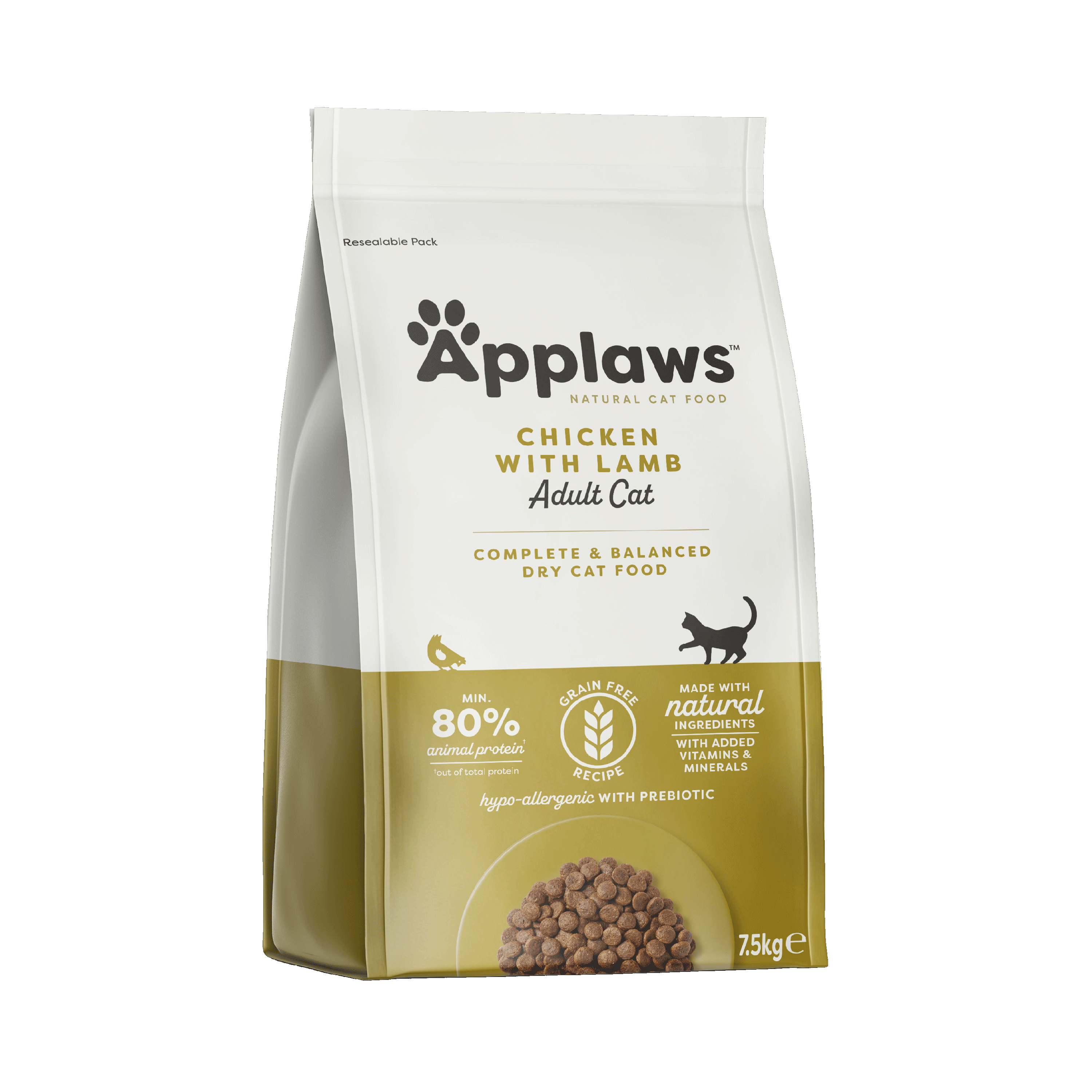 Applaws Adult kylling og lam 7,5 kg - Katt - Kattefôr & kattemat - Tørrfôr for katt - Applaws