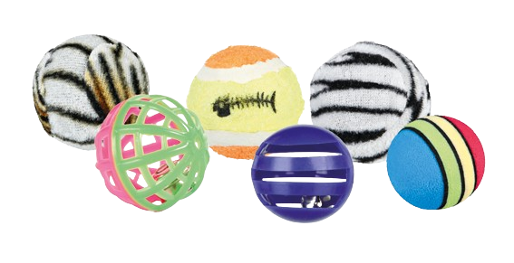 Trixie Leketøysballer, ø3,5-4 cm, 6-pakning - Katt - Katteleker & viftepinner - Baller og lekeballer - Trixie