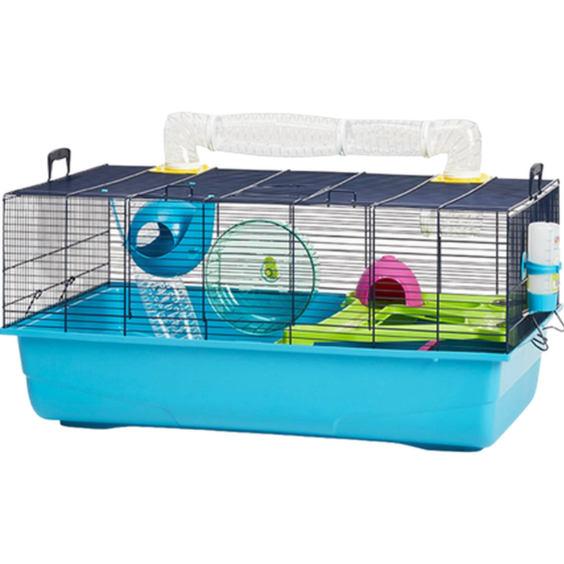 Savic Sky Metro-bur med tunneler for hamstere Blå 80x50x50cm - Smådyr - Bur og transport - Hamsterbur - Savic