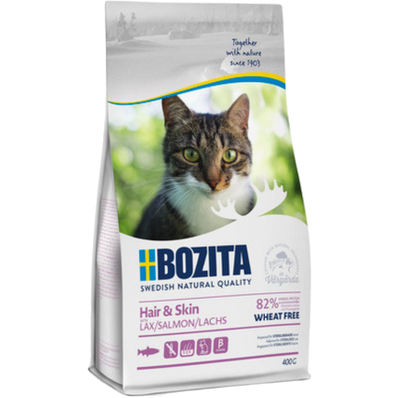 Bozita Katt Hair & Skin hvetefri laks 10 kg - Katt - Kattefôr & kattemat - Tørrfôr for katt - Bozita Katt