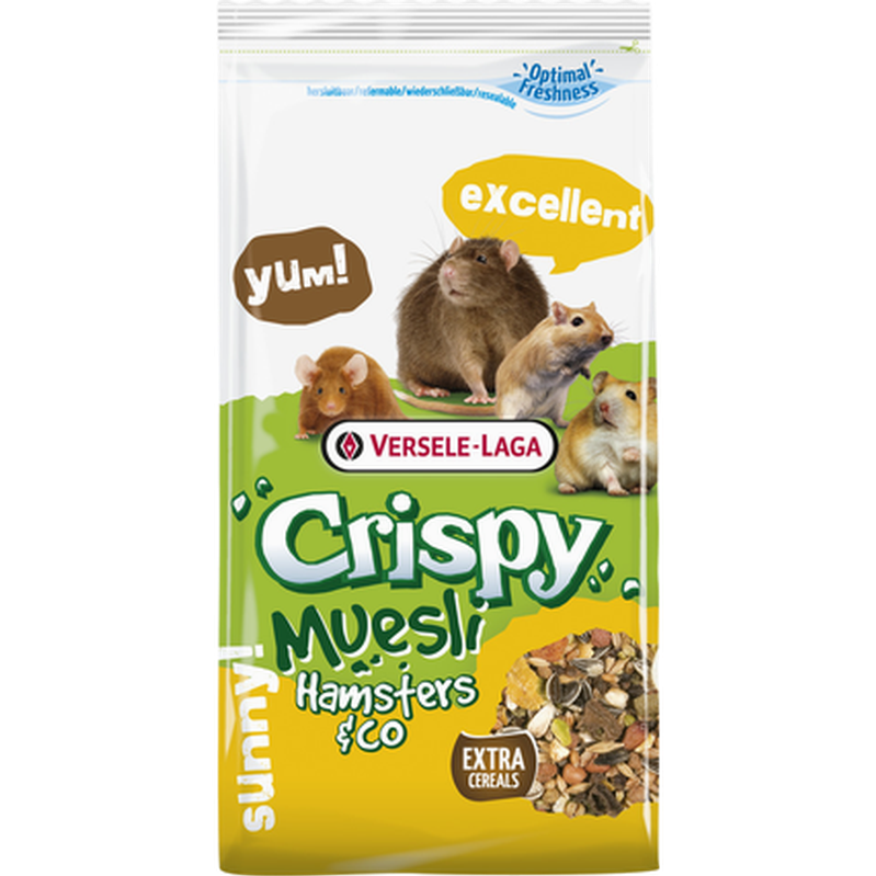 Versele-Laga Crispy Müsli Hamster & Co 1 kg - Smådyr - Fôr & høy til smådyr - Versele-Laga