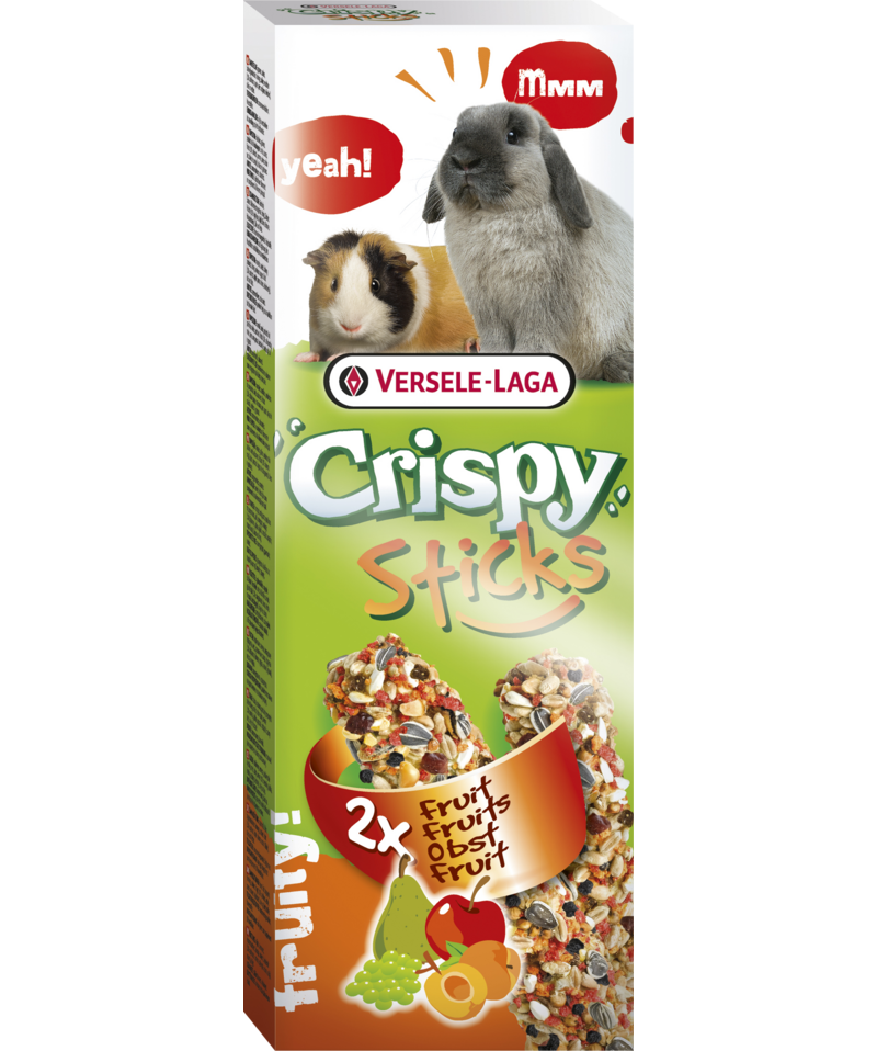 Versele-Laga CrispySticks Kanin-Marsvin Frukt 2-pk. - Smådyr - Godbiter og gnagestenger - Frøstenger og Kräcker - Versele-Laga
