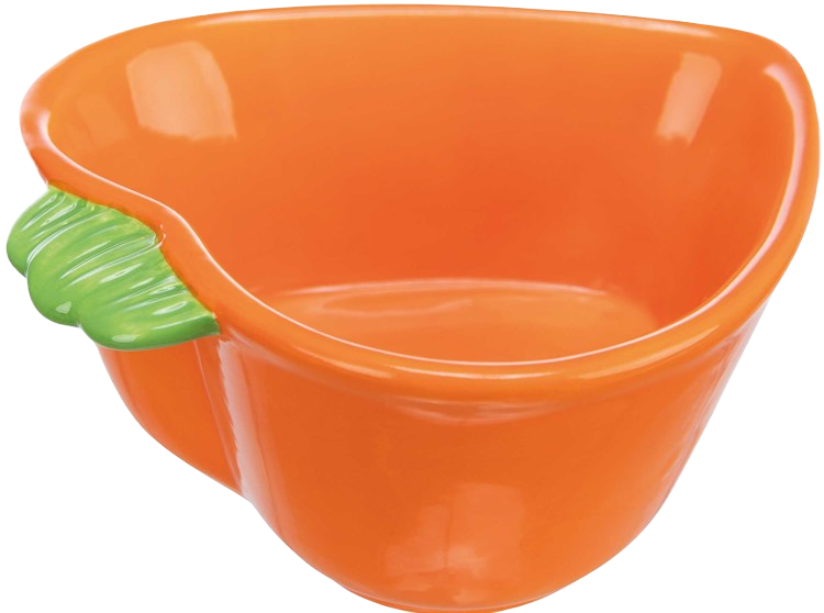 Trixie Gnagerbolle Gulrot - Keramikk, 180 ml/12 × 11 cm - Smådyr - Matplass og vannflasker - Smådyrskåler og sandskåler - Trixie