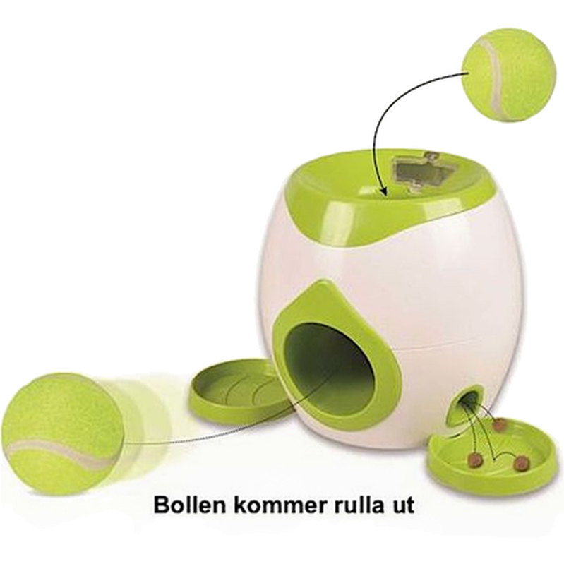 Flamingo Interaktiv apport- og godbiterleke Wilson Green 29 x 19 x 18 cm - Hund - Hundeleker & spill - Aktivering & hundespill - Flamingo