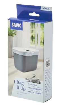 Savic Bag it Up søppelposer gjennomsiktige Hop in - Katt - Kattedo & kattetoalett - Toalett-tilbehør & kattespader - Savic